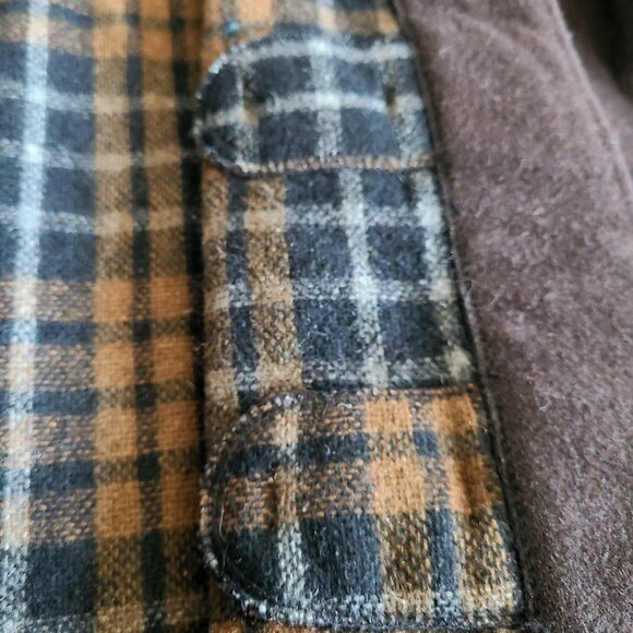 Vintage Original English brown duffle woman wool coat with hood by Gloverall. - Picture 8 of 9